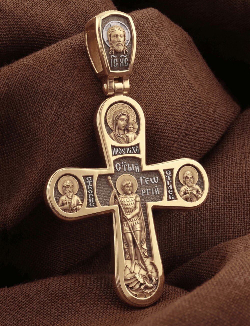 Крест из золота 585 пробы