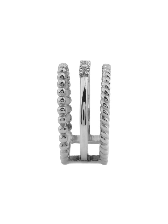 Кольцо из белого золота c бриллиантами