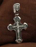 Крест из белого золота 585 пробы