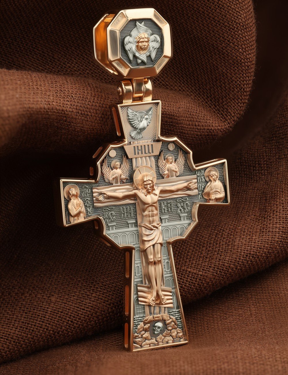 Крест из золота 585 пробы