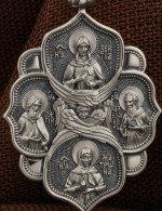 Образок из белого золота 585 пробы