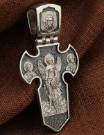Крест из белого золота 585 пробы