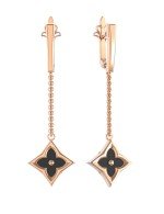 Серьги из золота 585 пробы c ониксом