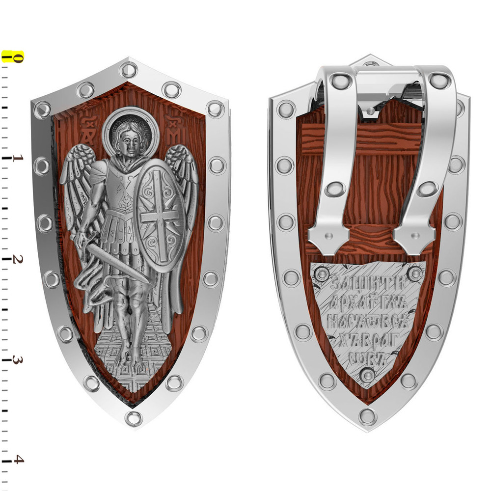 Образок из белого золота c деревом груши