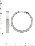 Серьги из белого золота 585 пробы
