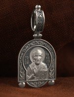 Образок из белого золота 585 пробы