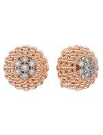 Серьги из золота 585 пробы c бриллиантами