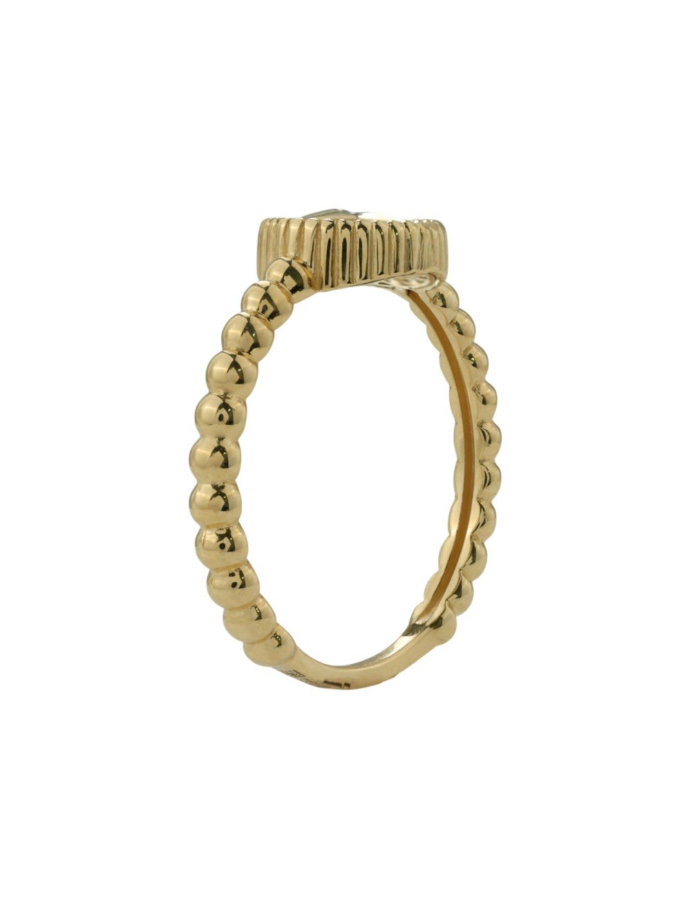 Кольцо из лимонного золота 585 пробы c бриллиантами и лазуритом
