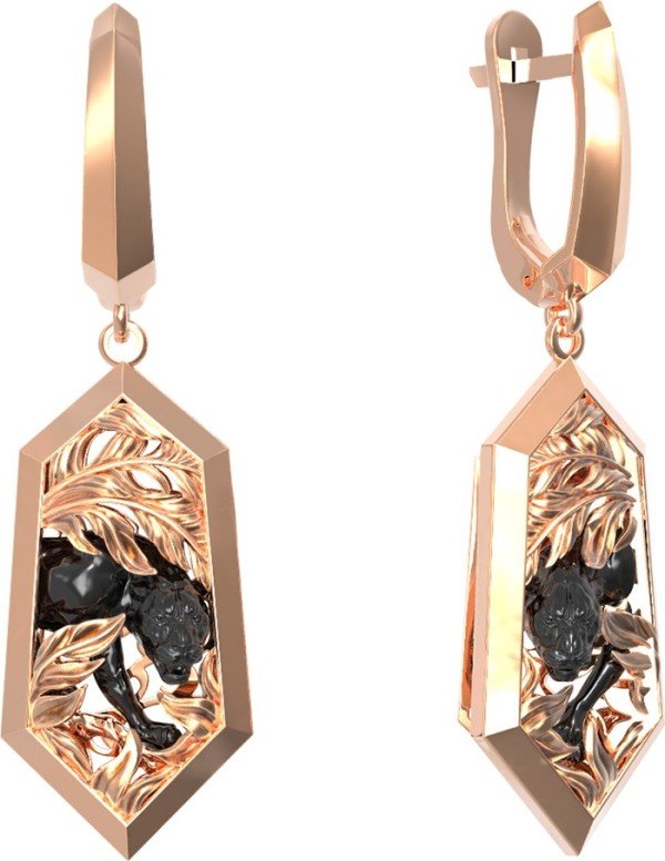 Серьги из золота 585 пробы