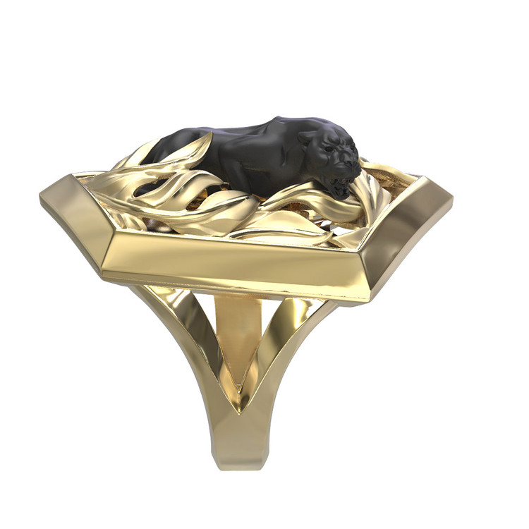 Кольцо из лимонного золота