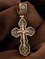 Крест из золота 585 пробы