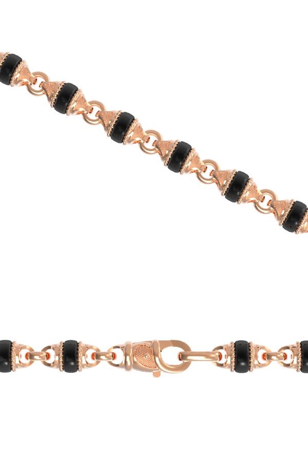 Цепь из золота c ониксом