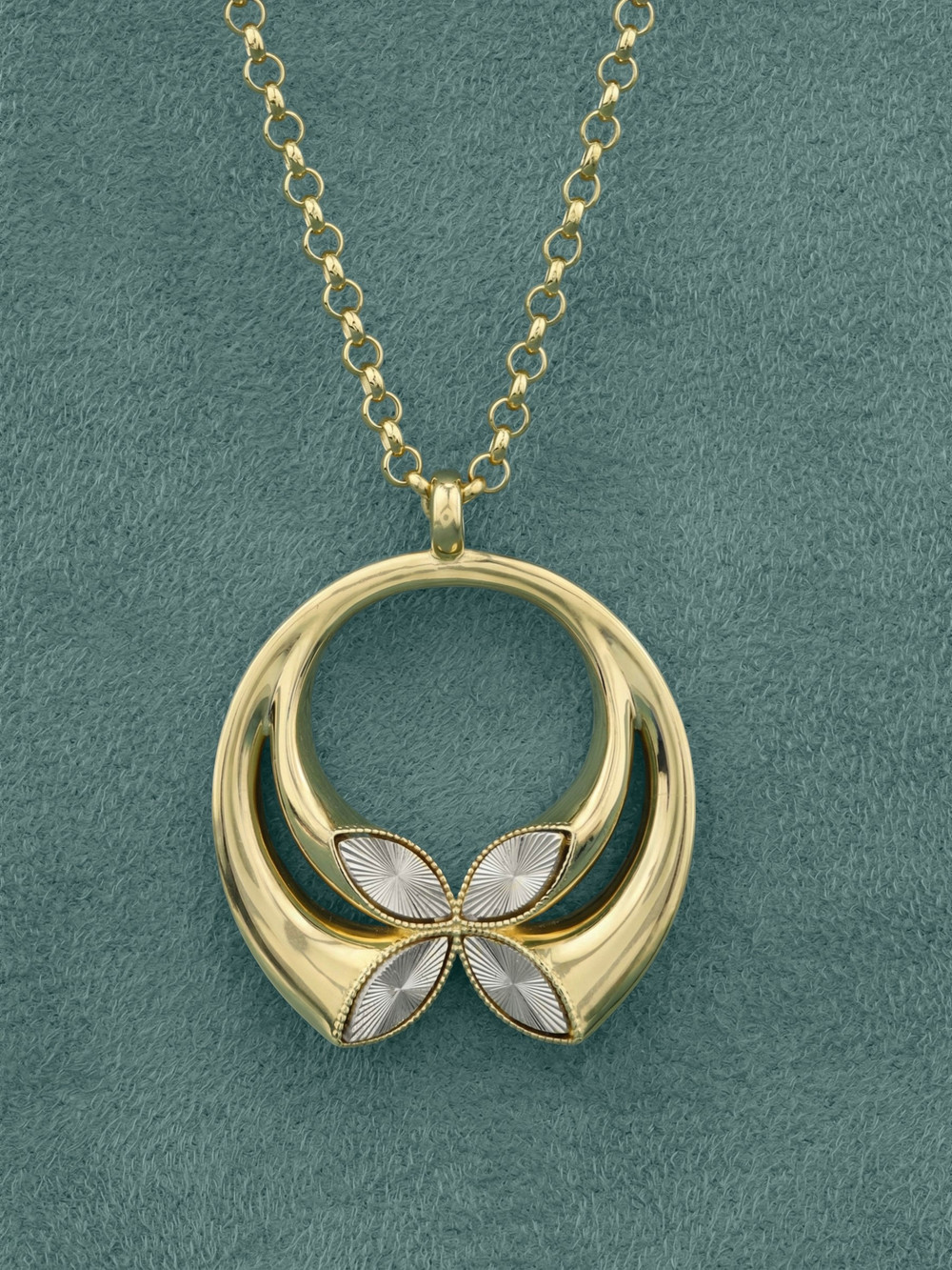 Колье из лимонного золота