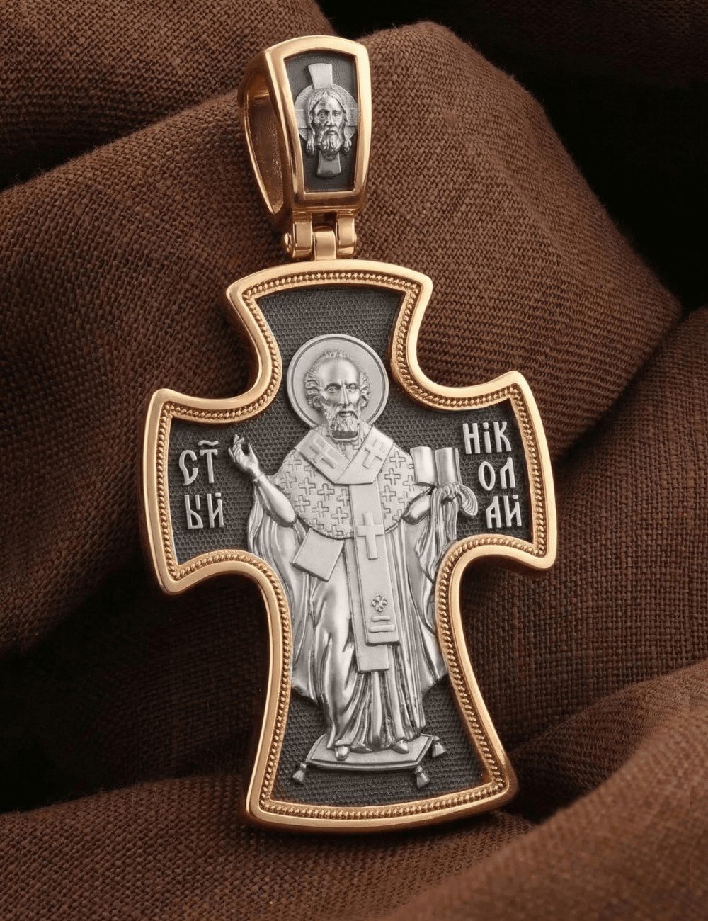 Крест из золота 585 пробы