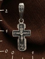 Крест из белого золота 585 пробы