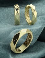 Серьги из лимонного золота 585 пробы