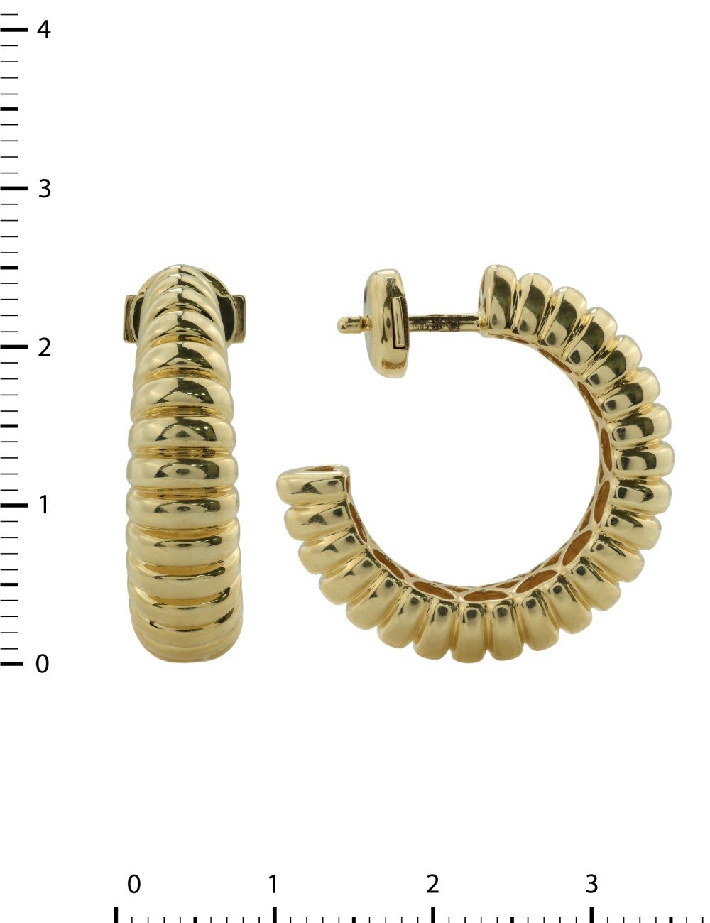 Серьги из лимонного золота 585 пробы