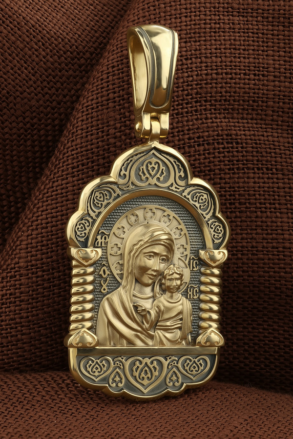 Образок из лимонного золота