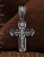 Крест из белого золота 585 пробы