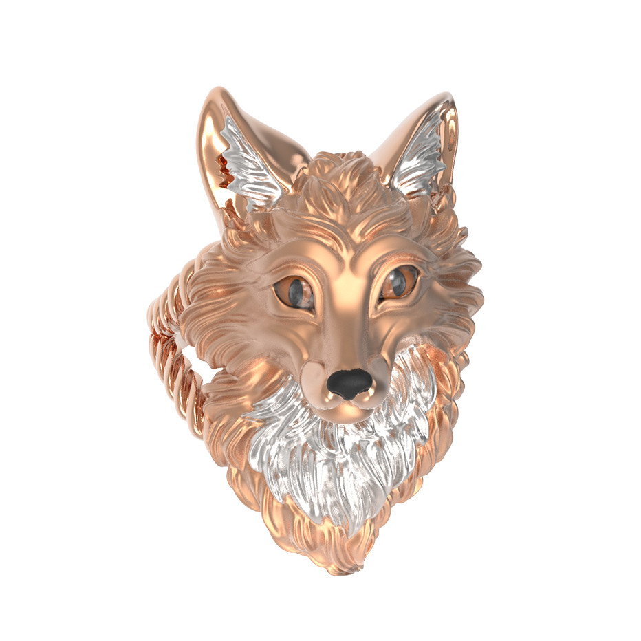 Кольцо из золота c эмаль