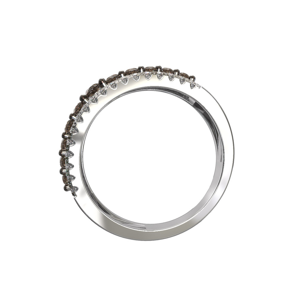 Кольцо из белого золота c бриллиантами