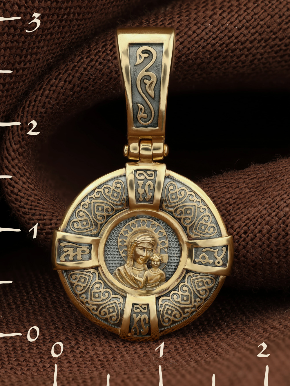 Образок из лимонного золота