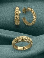 Серьги из лимонного золота 585 пробы