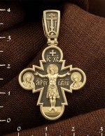 Крест из лимонного золота 585 пробы