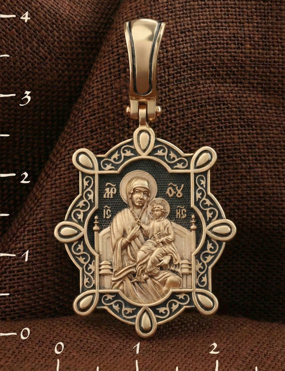 Образок из золота 585 пробы