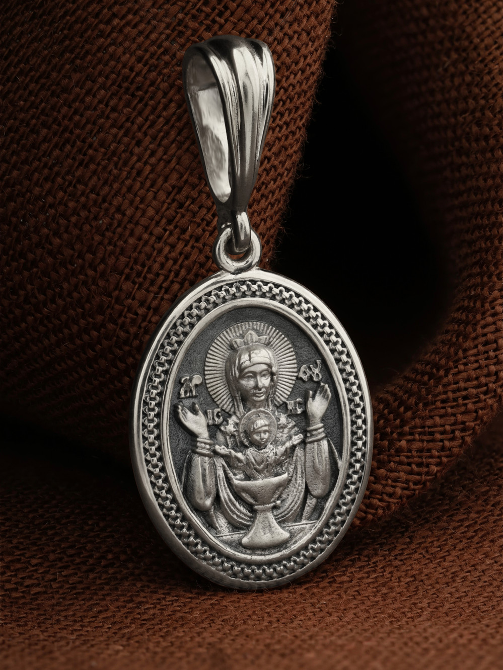 Образок из белого золота