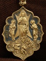 Образок из лимонного золота 585 пробы