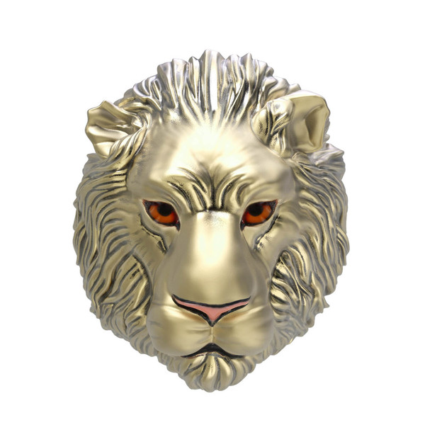 Кольцо из лимонного золота c эмаль