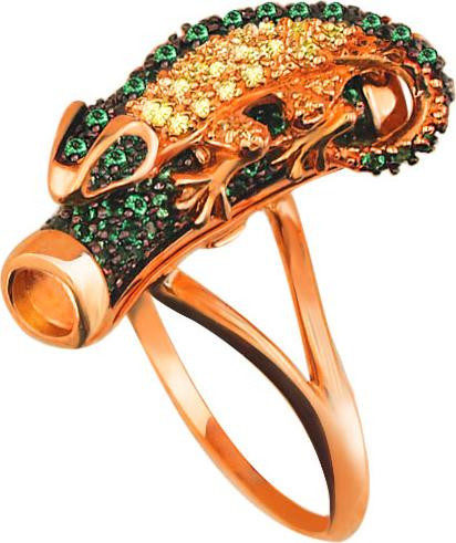 Кольцо из золота c фианитом