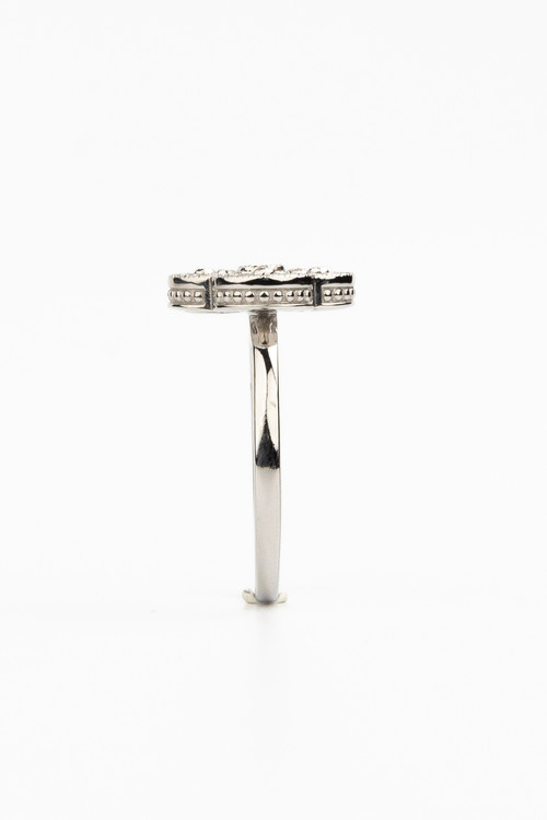 Кольцо из белого золота c бриллиантами