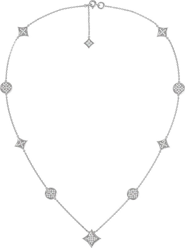 Колье из белого золота c бриллиантами