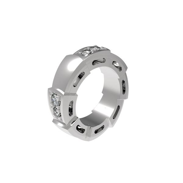 Подвеска из белого золота c бриллиантами