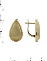 Серьги из лимонного золота 585 пробы