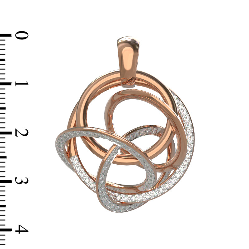 Подвеска из золота c бриллиантами