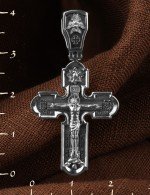 Крест из белого золота 585 пробы