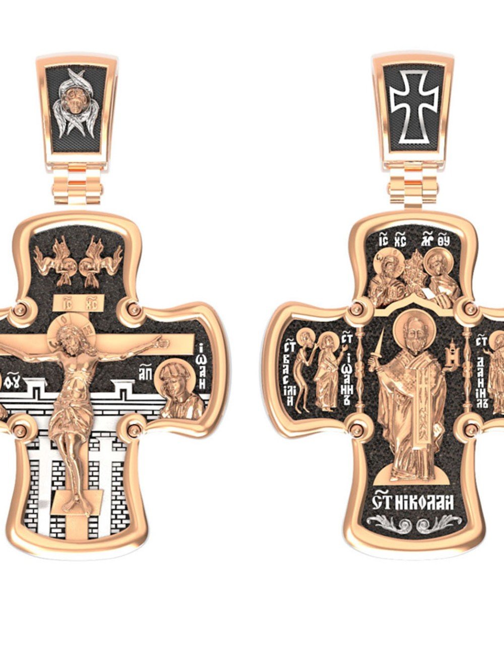 Крест из золота 585 пробы