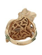 Кольцо из золота 585 пробы c эмалью