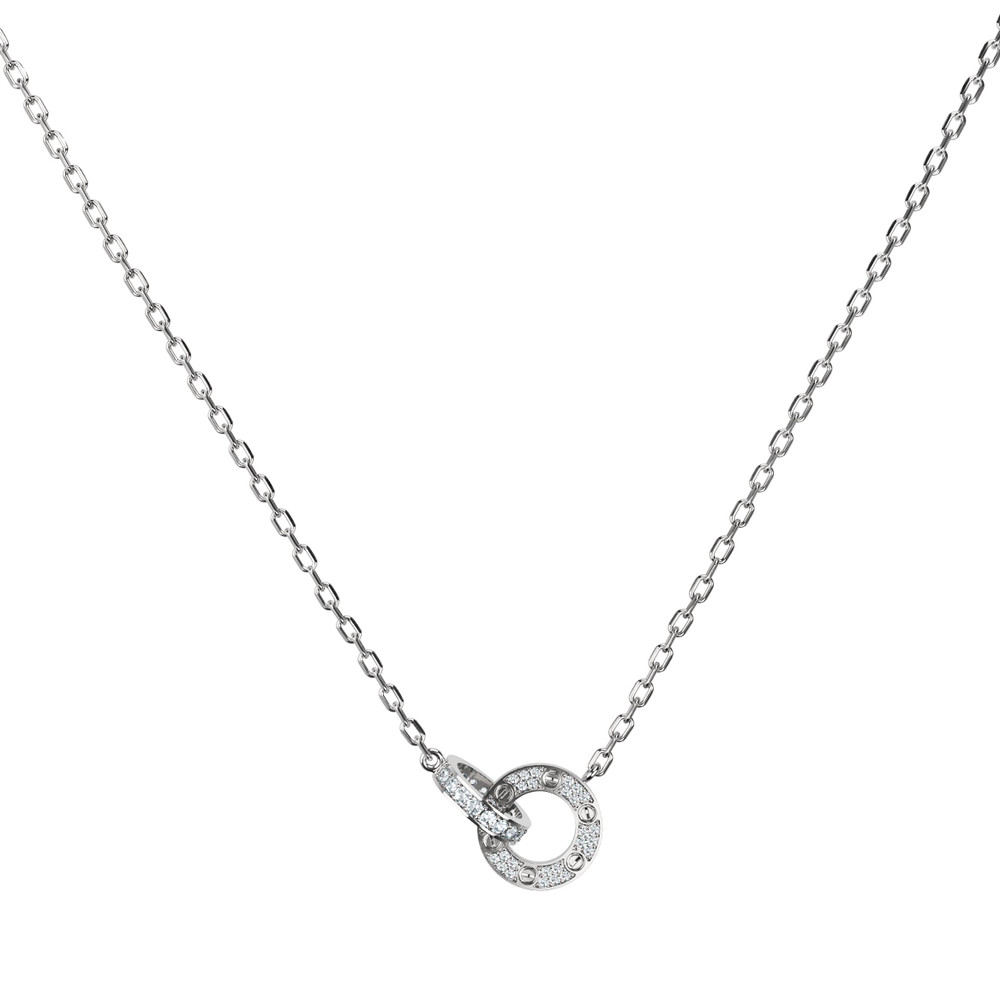 Колье из белого золота c бриллиантами