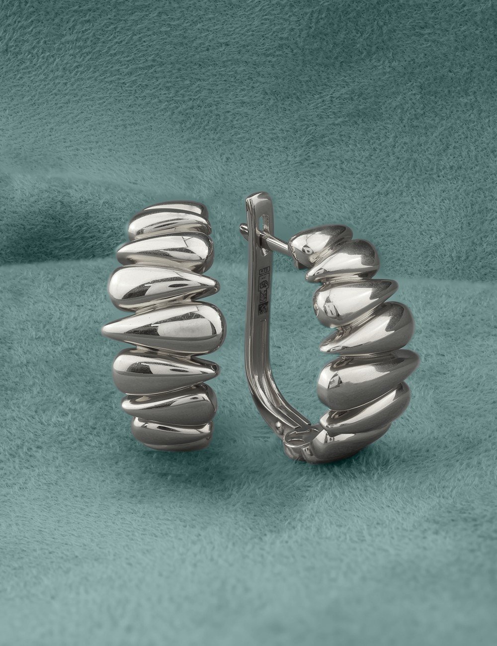 Серьги из белого золота 585 пробы