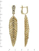 Серьги из лимонного золота 585 пробы