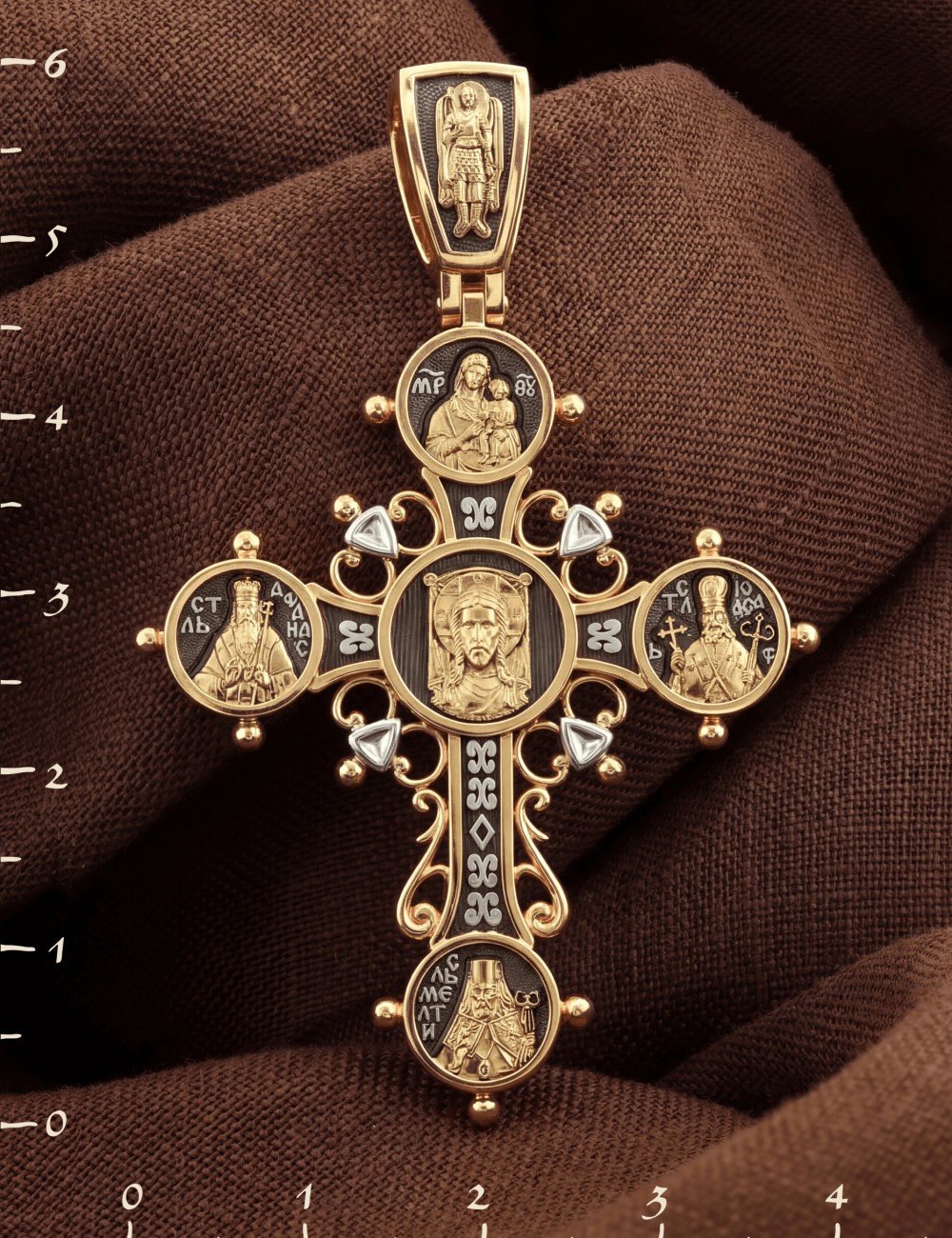 Крест из золота 585 пробы