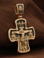 Крест из золота 585 пробы