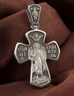 Крест из белого золота 585 пробы