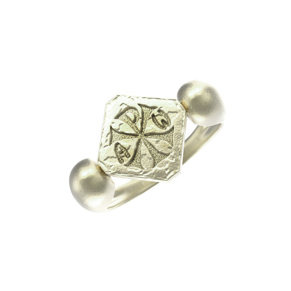 Кольцо из зелёного золота