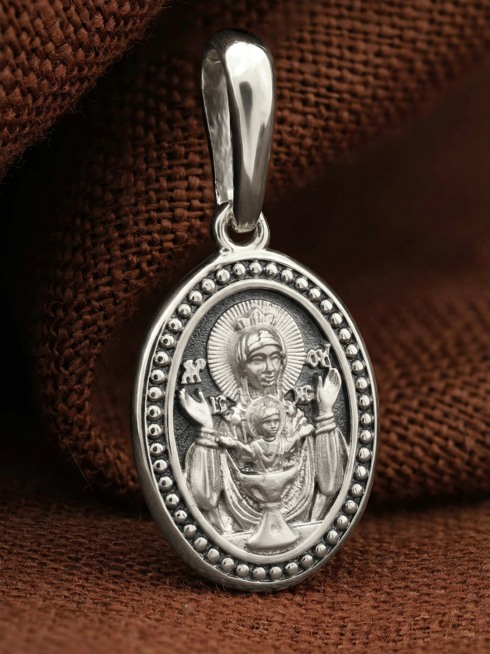 Образок из белого золота