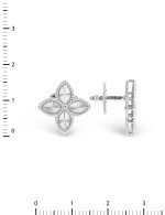 Серьги из белого золота 585 пробы